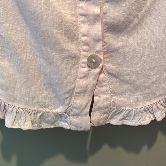 Match Point Pink Linen Top - Picture 3 of 7